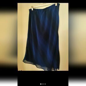 Pinstripe deep blue and black skirt